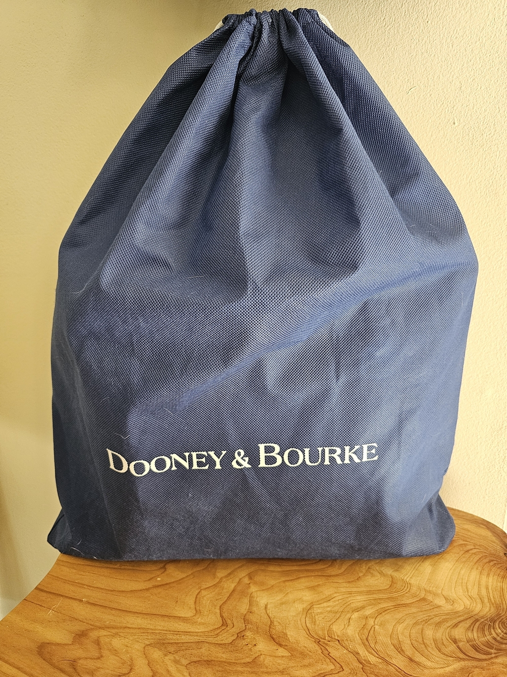 Dooney & Bourke Tan Monogram Tote with Leather Trim and Silver-Tone Lock,callout - Picture 8 of 8